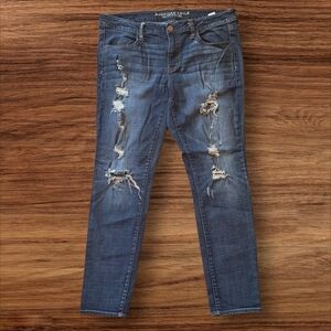American Eagle Outfitters Women's Ripped Denim Jeans